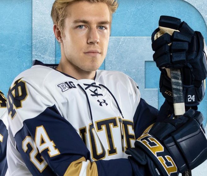  Notre Dame’s Spencer Stastney Is My Idea Of What A Hockey Player Should Be Like