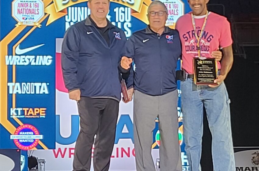  Hawaii Wrestling Academy Coach John Robinson Receives Lifetime Achievement Award At Fargo Nationals