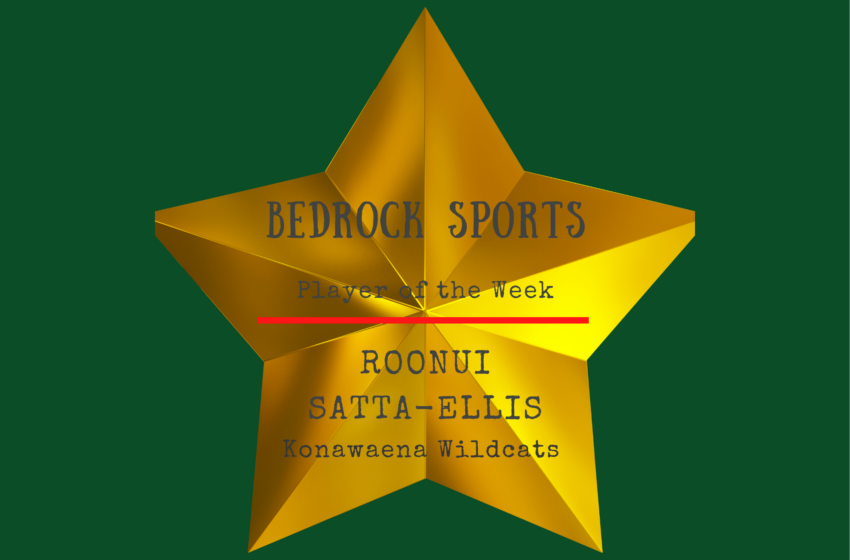  Konawaena’s Roonui Satta-Ellis Is Bedrock Sports Hawaii’s Football Player of the Week