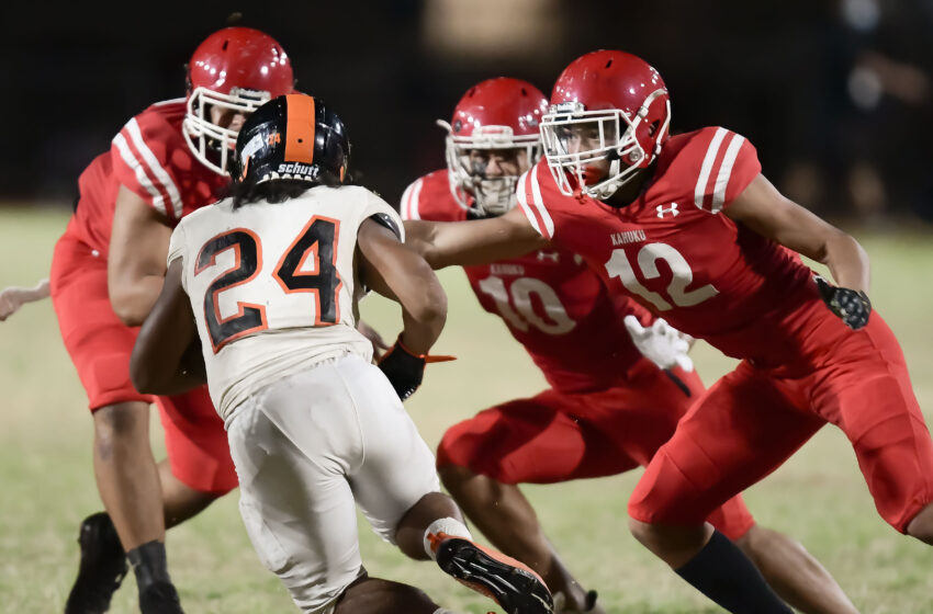  WATCH: 11 Videos From No. 1 Kahuku’s 49-23 OIA Title-Clinching Win Over No. 5 Campbell