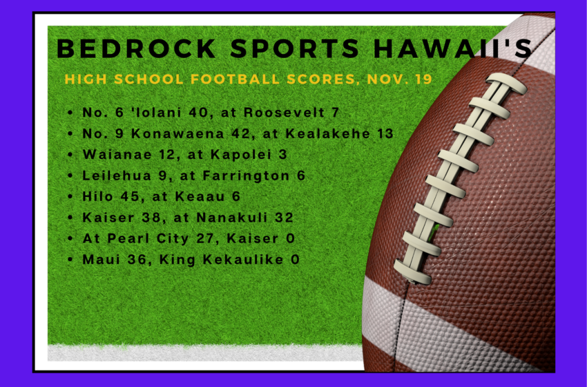  Bedrock Sports Hawaii’s Friday Scores: Waianae Clinches Playoff Berth