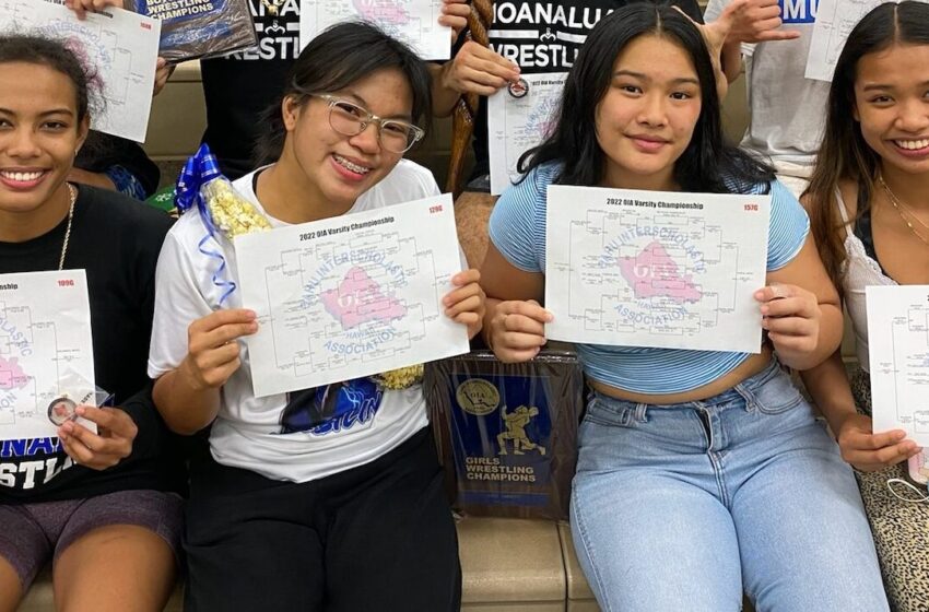  Moanalua Girls Wrestling Team Finishes With No. 9 National Rank; Mililani’s Erin Hikiji Ends High School Career At No. 7 Nationally