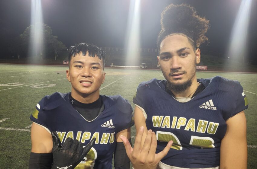  Waipahu Storms From Way Behind To Stop Aiea 38-30 For The OIA D-I Football Championship