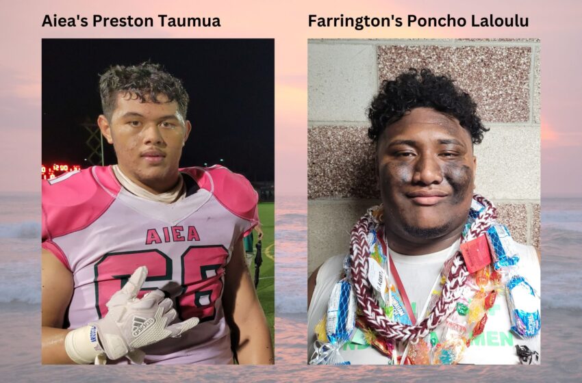  FOCUS ON FOOTBALL: ‘The Poncho And Preston’ Show Was A Side Highlight In Aiea’s 31-10 Football Victory Over Farrington