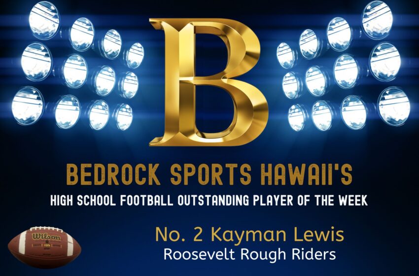  Bedrock’s Outstanding WEEK 11 Football Player Kayman Lewis Of Roosevelt Finishes High School Career In Style
