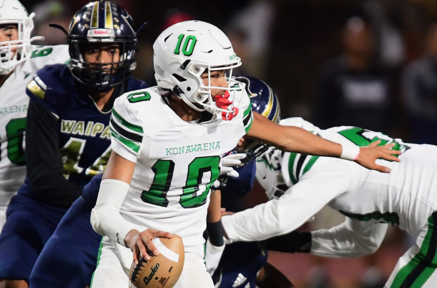  FOCUS ON FOOTBALL: Konawaena Makes School History By Edging Waipahu 38-28 For First D-I State Championship