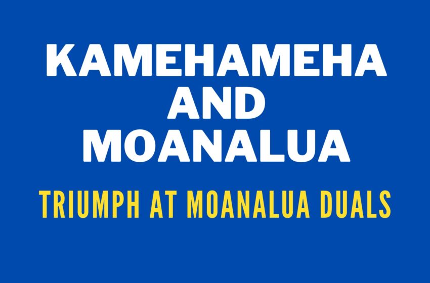  Kamehameha Boys And Moanalua Girls Rise To Wrestling Championships At Moanalua Duals