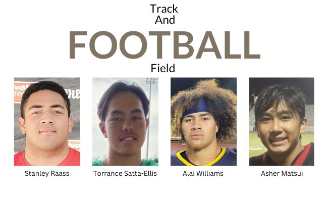  Football Players In Command Of The Top 5 Spots In 4 Hawaii Track And Field Events