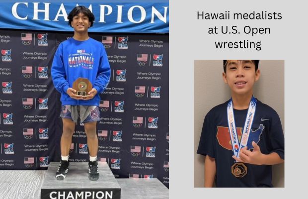  Hawaii Wrestler Agcaoili Wins U.S. Open Title; Kalamau Places 7th