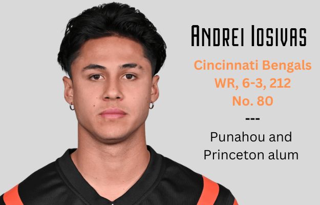  Punahou Alum Andrei Iosivas Makes Bengals’ 53-Man Roster