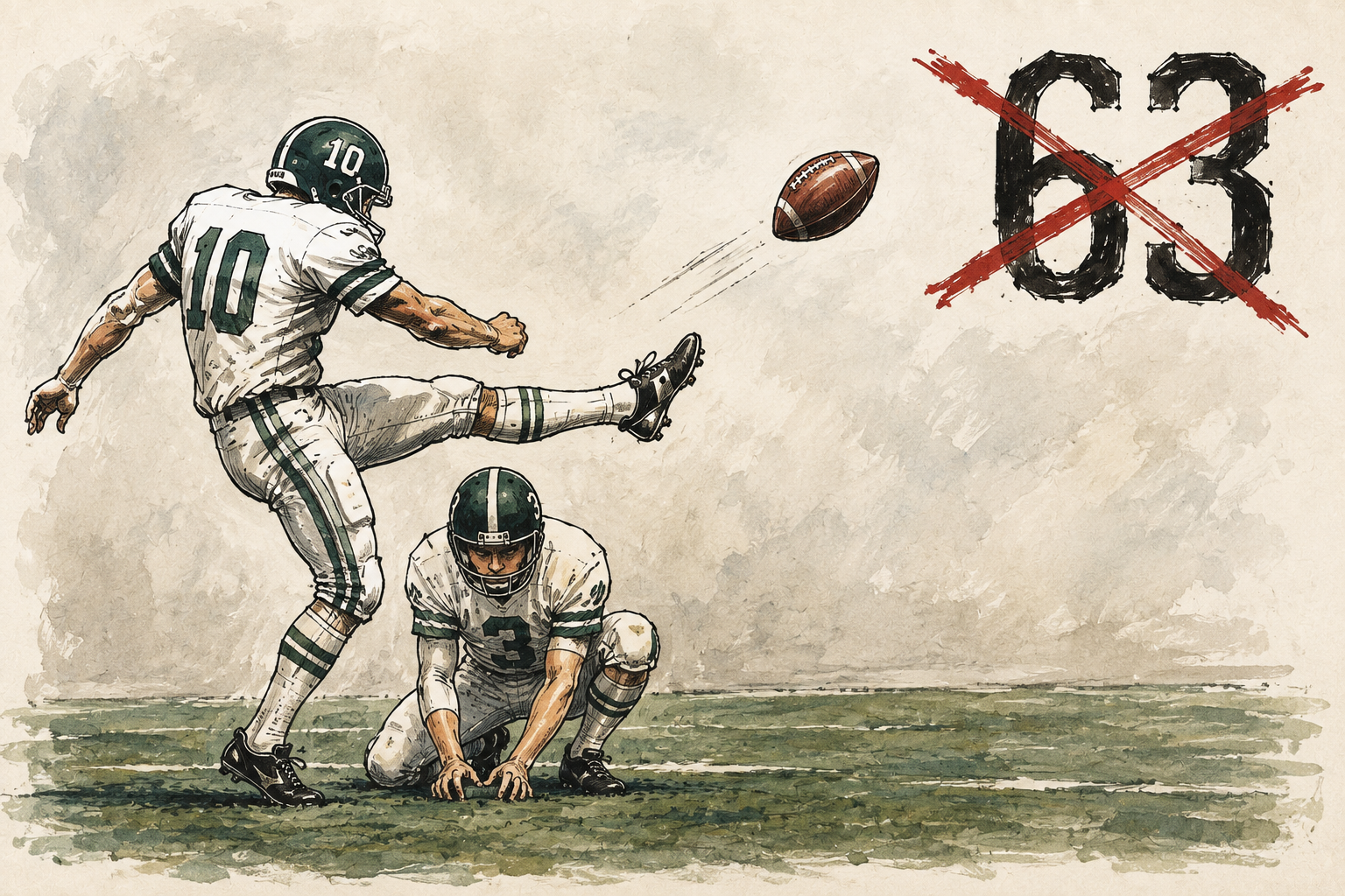 Kicker’s ‘record’ didn’t measure up