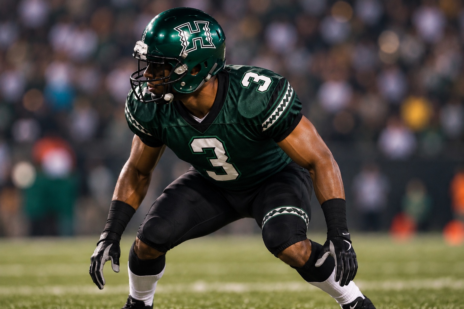 University of Hawaii uniform, from the 2000 makeover.